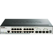 D-Link DGS-1510-20/E switch di rete Gestito L2/L3 Gigabit Ethernet (10/100/1000) 1U Grigio, Interruttore