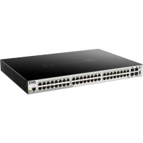 D-Link DGS-1510-52XMP Gestito L3 Gigabit Ethernet (10/100/1000) Supporto Power over Ethernet (PoE) Nero, Interruttore