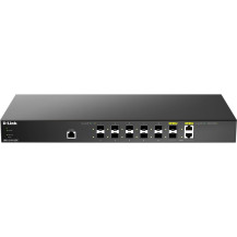 D-Link DXS-1210-12SC/E switch di rete Gestito L2 10G Ethernet (100/1000/10000) 1U Nero, Argento, Interruttore