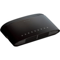 D-Link DES-1008D Non gestito Fast Ethernet (10/100) Nero, Interruttore