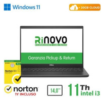 NB DELL RINOVO REFURBISHED Latitude 3420 RN42422312 14" i3-11xxU 8GB SSD 240GB HDMI W11P CLOUD 20GB + NORTON RN42422312 DELL REF