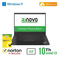 NB LENOVO RINOVO REFURBISHED ThinkPad E14 RN82422311 14" i3-10x00 8GB SSD 256GB W11P CLOUD 20GB + NORTON RN82422311 LENOVO REFUR