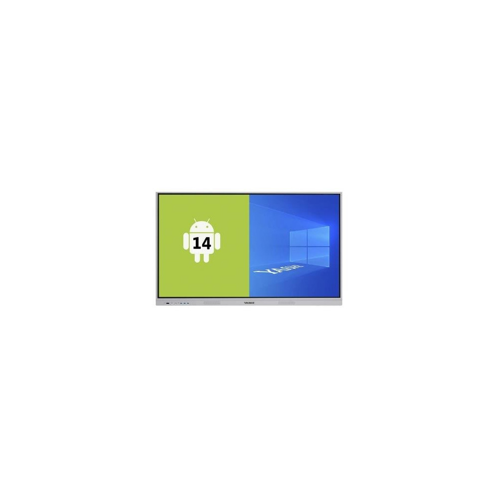 MONITOR INTERATTIVO TOUCH YASHI 65" LY6524 LCD 4K TYPE-C 8GB RAM 128GB STORAGE ANDROID14GoogleClassroom ready,staffa a muro incl