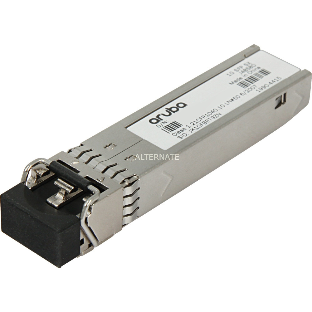 TRANSCEIVER HP J4858D ARUBA 1G SFP LC SX 500M MMF XCVR J4858D HPE