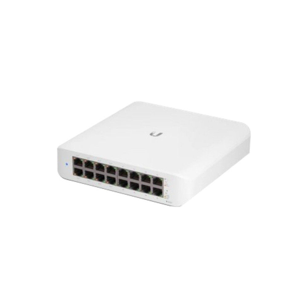 Ubiquiti UniFi Switch Desktop USW-Lite-16-POE-EU 16 Porte Lan Gigabit di cui 8 Porte Lan PoE+ Budget 45W L2 USW-Lite-16-POE-EU U