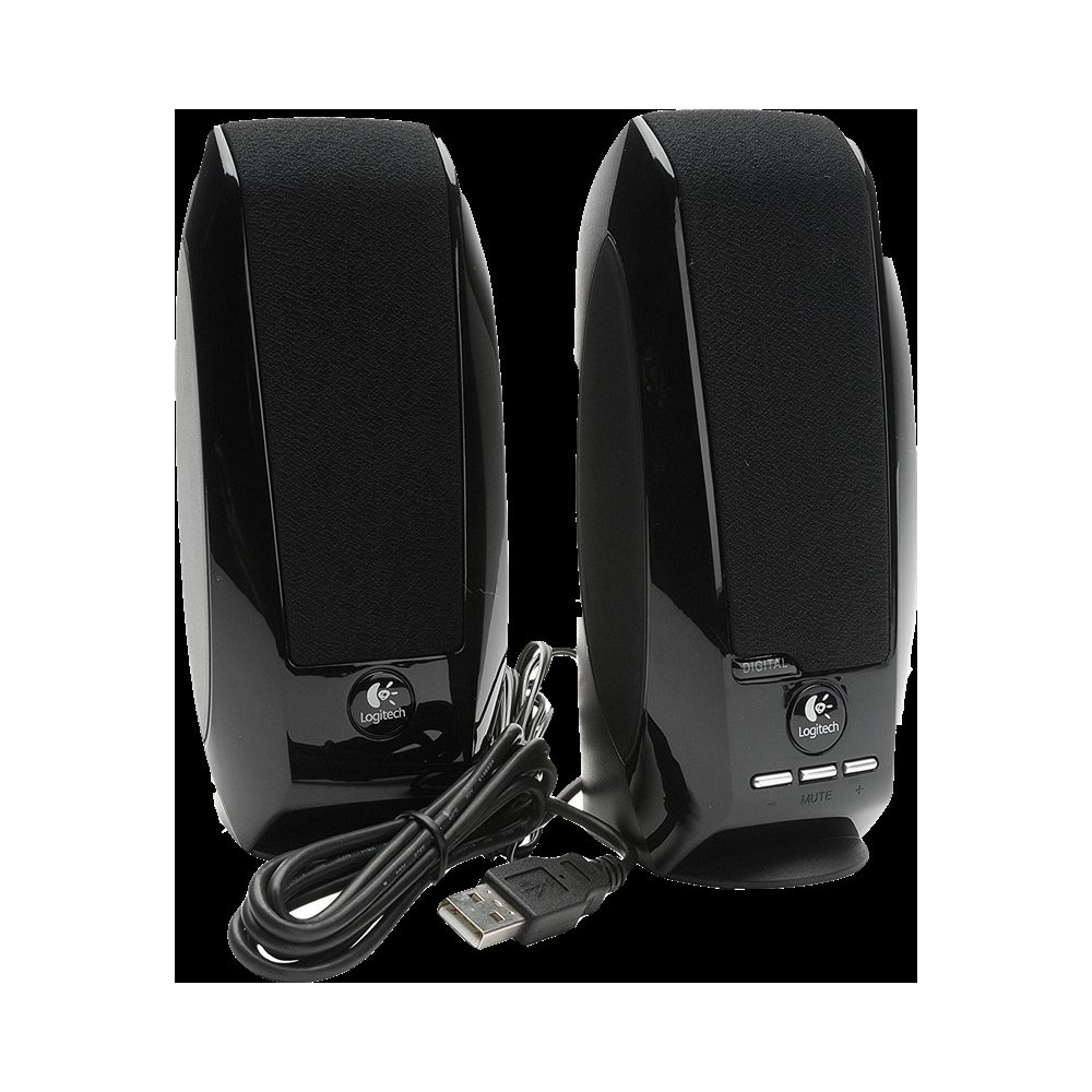 CASSE LOGITECH "S150 Black" 2.0 Total 1,2W RMS - oem 980-000029 LOGITECH
