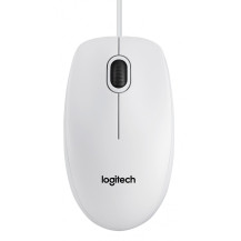 MOUSE LOGITECH "B100 Mouse White USB" 3 tasti 800dpi oem 910-003360 LOGITECH