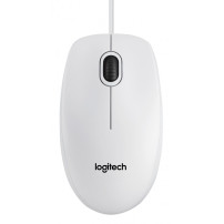 MOUSE LOGITECH "B100 Mouse White USB" 3 tasti 800dpi oem 910-003360 LOGITECH