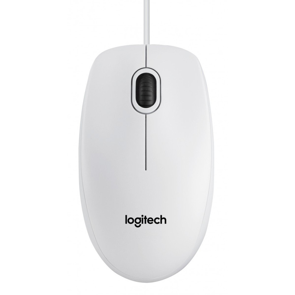 MOUSE LOGITECH "B100 Mouse White USB" 3 tasti 800dpi oem 910-003360 LOGITECH