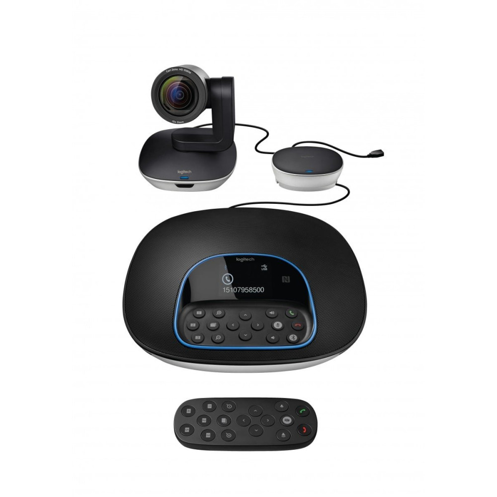 CONFERENCE GROUP LOGITECH HD 1080p x videoconferenze 30fps zoom 10x Campo visivo di 90°vivavoce full-duplex autofocus 960-001057