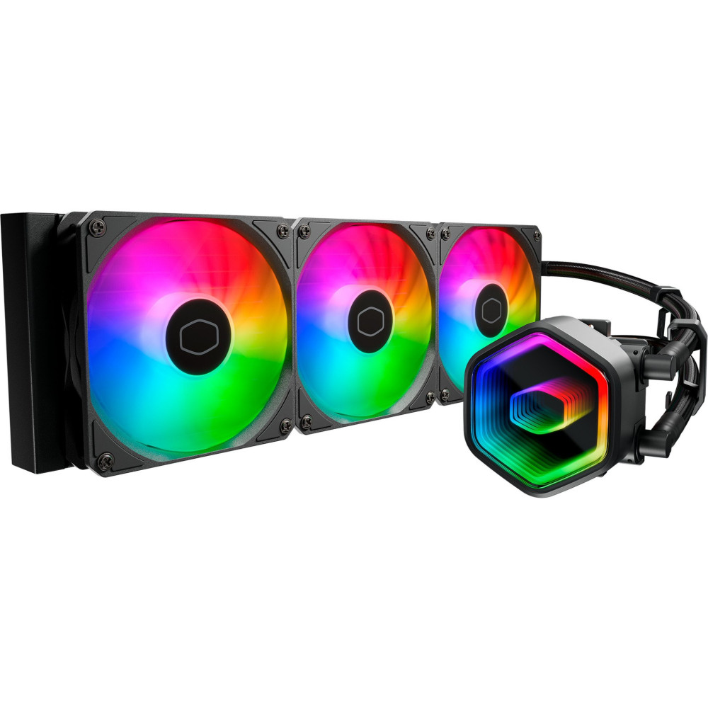 DISS A LIQUIDO COOLER MASTER -MASTERLIQUID 360 CORE II ARGB - STK UNIVERS. 3*120mm BK - MLW-D36M-A18PA-R1 MLW-D36M-A18PA-R1 COOL