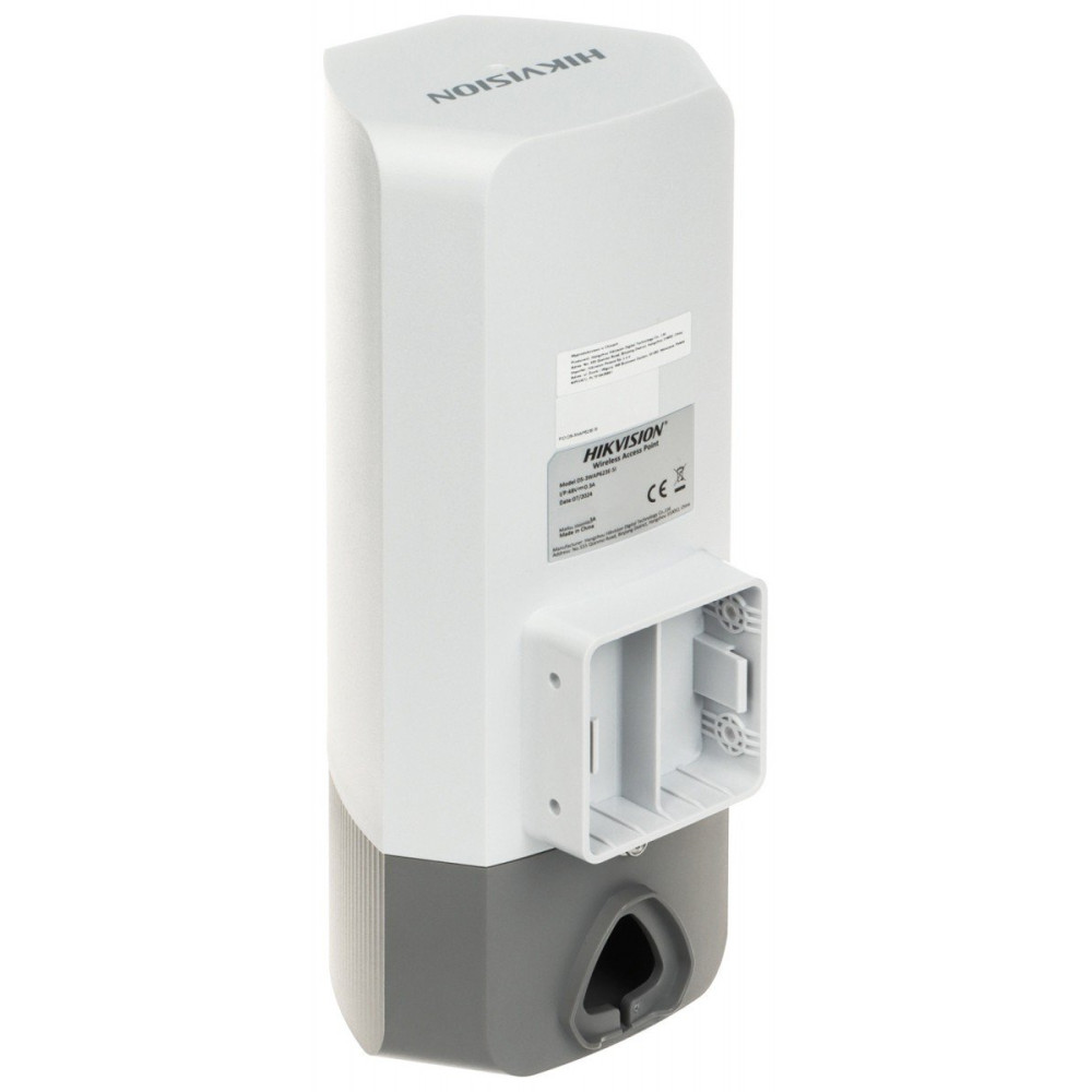 HIKVISION ACCESS POINT OUTDOOR Wi-Fi 6 3000Mbps, 2.5 Gigabit RJ45 uplink port, 2X2 MIMO 2.4 GHz: 10 dBi,5 GHz: 5 dBi DS-3WAP623E