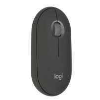 MOUSE LOGITECH "PEBBLE MOUSE 2 M350S" WIRELESS USB+BLUETOOTH Ambidestro GRAFITE BITONALE 910-007015 910-007015 LOGITECH