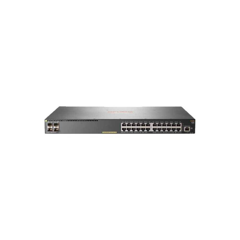 SWITCH HP ARUBA JL261A 2930F 24G POE+ 4SFP 24X10/100/1000 (POE+ 370W) + 4XGIGABIT SFP (UPLINK) RACK1U GAR A VITA JL261A HPE