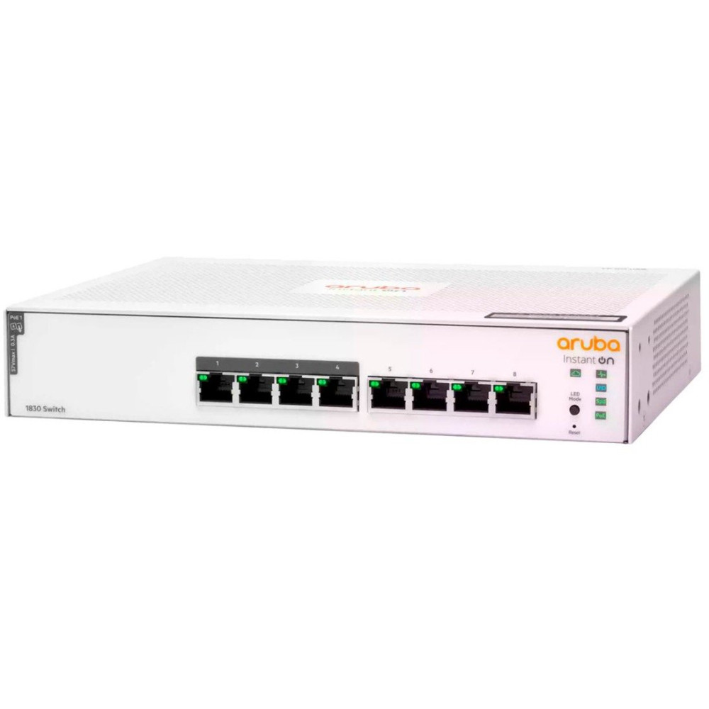 HPE Networking Instant On Switch Series 1830 JL811A 8G MANAGED POE+ (65W) 4X10/100/1000 + 4X10/100/1000 POE+ GARANZIA A VITA JL8