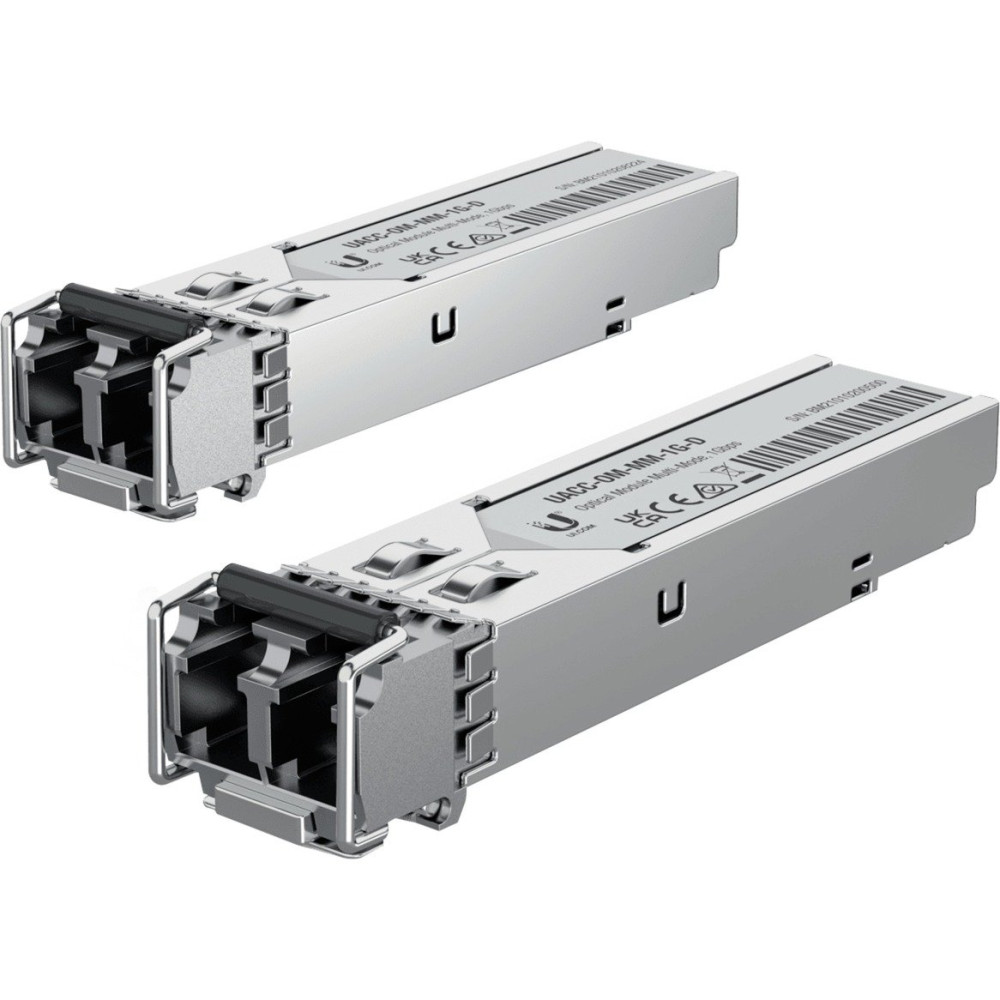 Ubiquiti Networks UACC-OM-MM-1G-D-2, Fibra ottica, 1000 Mbit/s, Multi-Mode Module, BiDi, Duplex LC up 550mt - 2 Pack UACC-OM-MM-