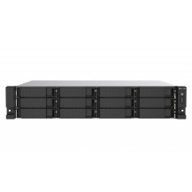 NAS RACK 2U QNAP TS-1273AU-RP-8G 12HD 3,5"/2,5" NOHDD 2P 2.5 GBE 2USB-C 2USB-A 8GB DDR4 4C AMD Ryzen V1000 V1500B 2x300w TS-1273