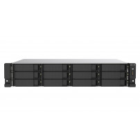 NAS RACK 2U QNAP TS-1273AU-RP-8G 12HD 3,5"/2,5" NOHDD 2P 2.5 GBE 2USB-C 2USB-A 8GB DDR4 4C AMD Ryzen V1000 V1500B 2x300w TS-1273