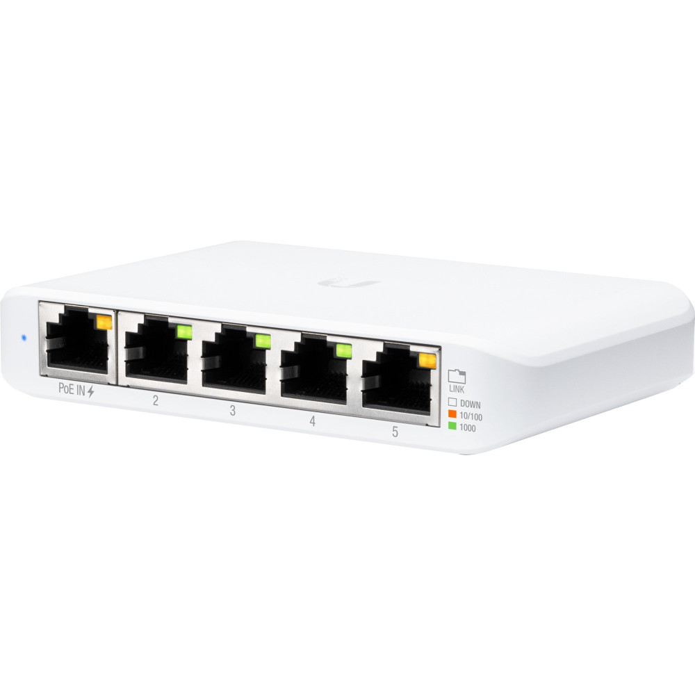 Ubiquiti UniFi Switch USW-Flex-Mini, 4 Porte Lan Gigabit + 1 Porta Lan PoE input L2 USW-Flex-Mini-EU UBIQUITI