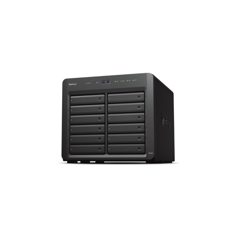 NAS TOWER SYNOLOGY DS2422+ 12XHDD NOHDD 3.5''/2.5'' SATA 4P 1GBe 4GB RAM CPU 4C 2.2 GHz AMD Ryzen V1500B DS2422+ SYNOLOGY