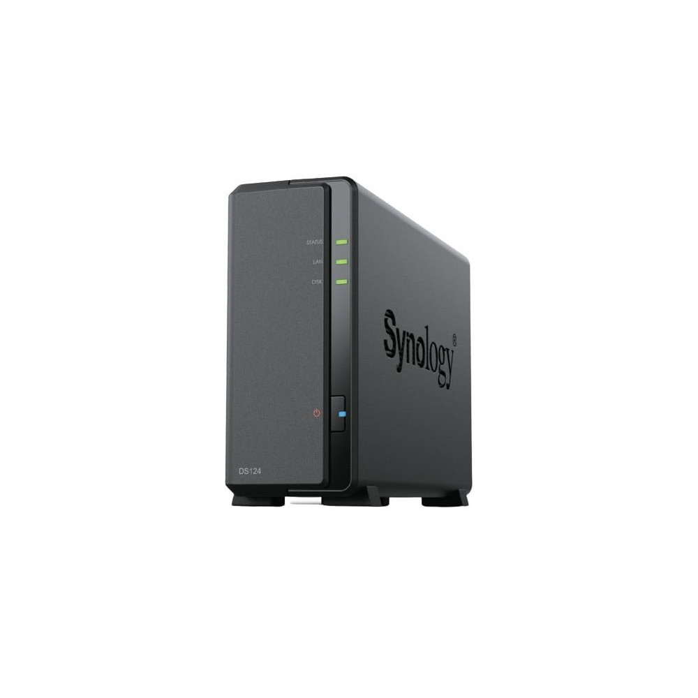 NAS TOWER SYNOLOGY DS124 1XHDD NOHDD 3.5''/2.5'' SATA 1x1GBe LAN 1GB RAM CPU 4C 1.7 GHz Realtek RTD1619B DS124 SYNOLOGY