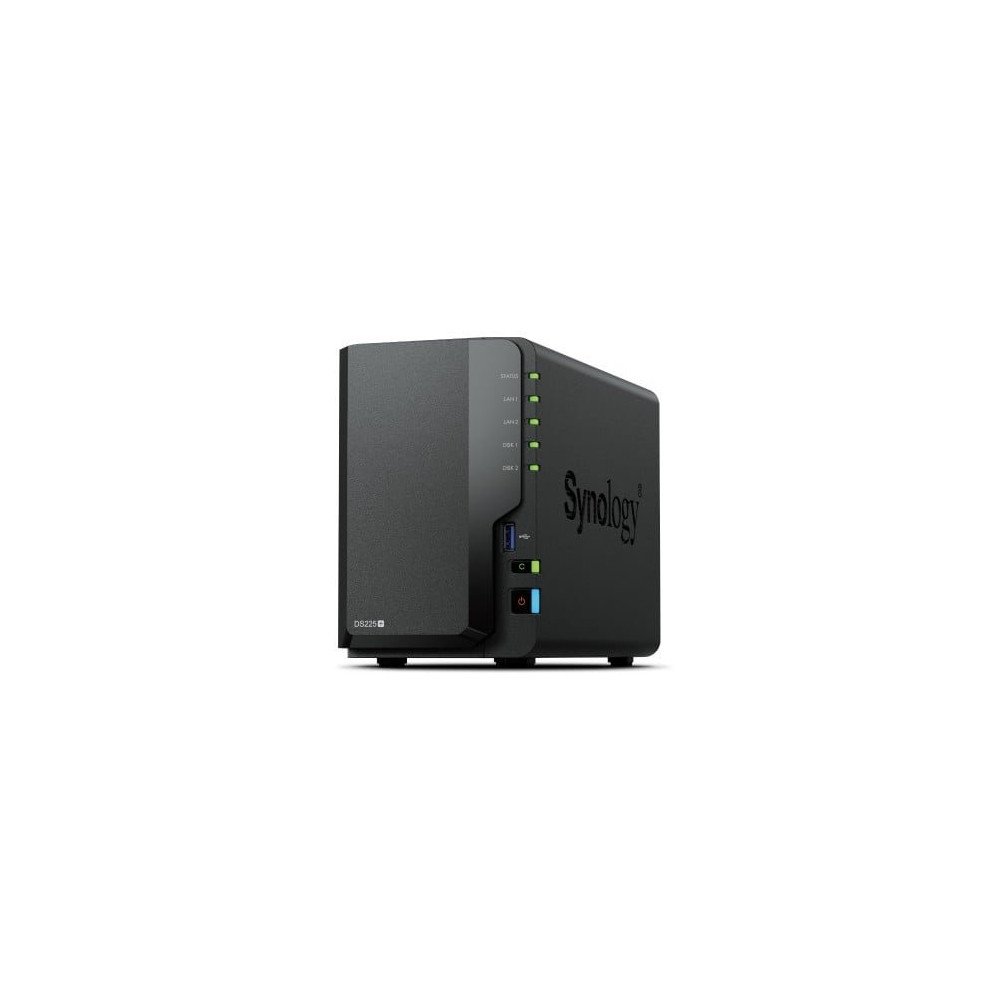 NAS TOWER SYNOLOGY DS225+ 2XHDD NOHDD 3.5''/2.5'' SATA 1x1GBe 1x2.5GBe 2GB RAM CPU 4C 2.0 GHz Intel Celeron J4125 DS225+ SYNOLOG