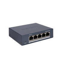 SWITCH HIKVISION 5 PORTE Gigabit RJ45, Desktop Steel Case Unmanaged Switch - DS-3E0505-O DS-3E0505-O HIKVISION