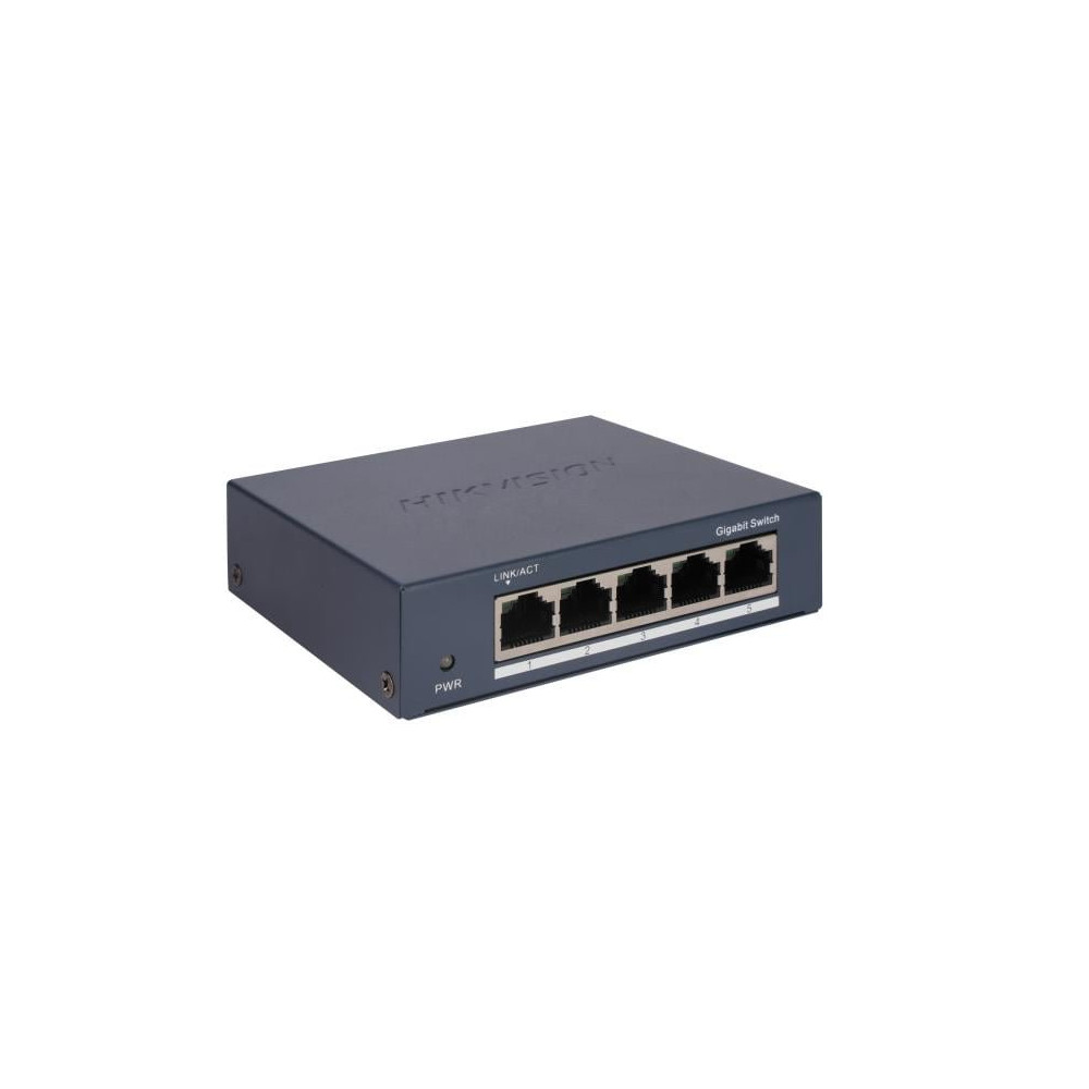 SWITCH HIKVISION 5 PORTE Gigabit RJ45, Desktop Steel Case Unmanaged Switch - DS-3E0505-O DS-3E0505-O HIKVISION
