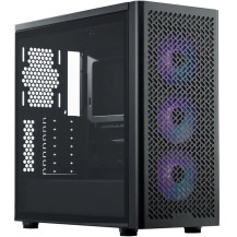 CASE COOLER MASTER MIDI TOWER "ELITE 502", ITX/MATX/ATX USB-C, 2X3.5",2*2,5", Fan12cm ARGB- No Alim., BK - E502-KGNN-S00 E502-KG