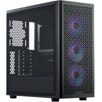 CASE COOLER MASTER MIDI TOWER "ELITE 502", ITX/MATX/ATX USB-C, 2X3.5",2*2,5", Fan12cm ARGB- No Alim., BK - E502-KGNN-S00 E502-KG
