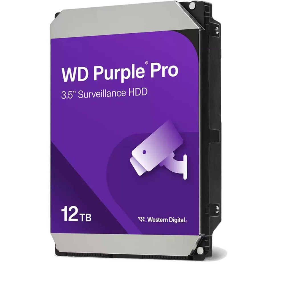 HD WD SATA3  12TB 3.5" PURPLE INTELLIPOWER 512mb cache 24x7 - (IDEALI PER DVR/PVR) - WD122PURP WD122PURP WD