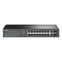 SWITCH TP-LINK OMADA ES220GP 16x Gigabit PoE+ + 2x Gigabit RJ45 + 2x SFP 1U 13-inch Rack-mountable Easy Managed Switch ES220GP T
