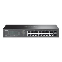 SWITCH TP-LINK OMADA ES220GP 16x Gigabit PoE+ + 2x Gigabit RJ45 + 2x SFP 1U 13-inch Rack-mountable Easy Managed Switch ES220GP T