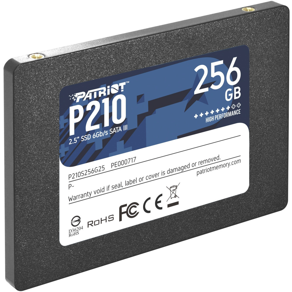 SSD PATRIOT 256GB P210 2.5" SATA3 READ:510MB/WRITE:440 MB/S - P210S256G25 P210S256G25 PATRIOT