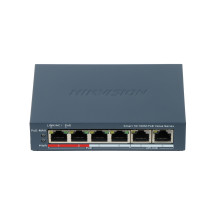 SWITCH HIKVISION 4 × 10/100 Mbps PoE port,2 × 10/100 Mbps RJ45 port PoE power budget 45w, - DS-3E1106P-EI/M DS-3E1106P-EI/M HIKV