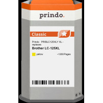 compatibile con Brother LC125XLY giallo  Prindo Classic XL giallo Cartuccia d'inchiostro