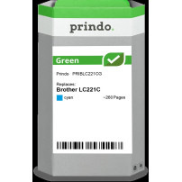 compatibile con Brother LC221C ciano  Prindo Green ciano Cartuccia d'inchiostro