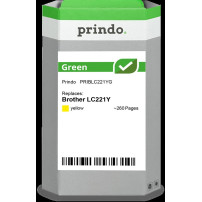 compatibile con Brother LC221Y giallo  Prindo Green giallo Cartuccia d'inchiostro