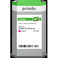 compatibile con Canon CLI-571m XL magenta (0333C001)  Prindo Green XL magenta Cartuccia d'inchiostro
