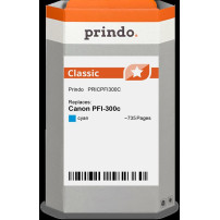 compatibile con Canon PFI-300c ciano (4194C001)  Prindo Classic ciano Cartuccia d'inchiostro