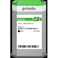 compatibile con Epson 502XL nero  Prindo Green XL nero Cartuccia d'inchiostro