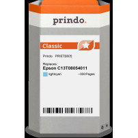 compatibile con Epson T0805 ciano (chiaro)  Prindo Classic ciano (chiaro) Cartuccia d'inchiostro