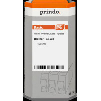 compatibile con Brother TZe-233  Prindo Basic Nastro Blu su bianco