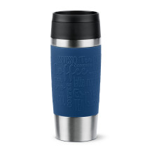 EMSA Travel Mug Classic N2020300 tazza da viaggio 360 ml Nero, Blu, Acciaio inox Acciaio inox