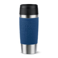 EMSA Travel Mug Classic N2020300 tazza da viaggio 360 ml Nero, Blu, Acciaio inox Acciaio inox
