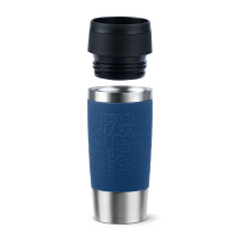 EMSA Travel Mug Classic N2020300 tazza da viaggio 360 ml Nero, Blu, Acciaio inox Acciaio inox