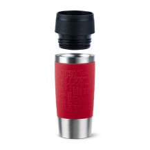 EMSA Travel Mug Classic N2020400 tazza da viaggio 360 ml Nero, Rosso, Acciaio inox Acciaio inox
