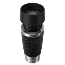 EMSA Travel Mug Classic N2020200 tazza da viaggio 360 ml Nero, Acciaio inox Acciaio inox
