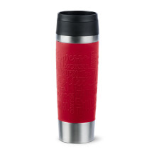 EMSA Travel Mug Classic N2022200 tazza da viaggio 500 ml Nero, Rosso, Acciaio inox Acciaio inox
