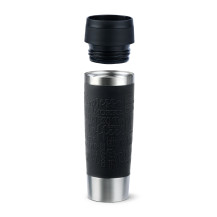 EMSA Travel Mug Classic N2022000 tazza da viaggio 500 ml Nero, Acciaio inox Acciaio inox